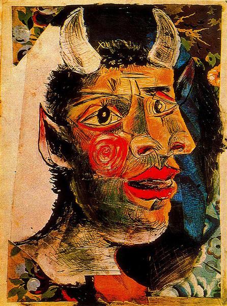 Pablo Picasso Classical Oil Painting Head Tete Surrealism